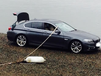 High tides take BMW from Embankment to Barn Elms Boat House 