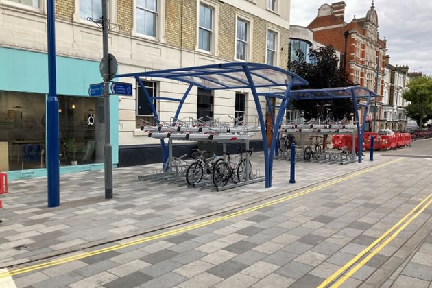 Disraeli Road cycle stands