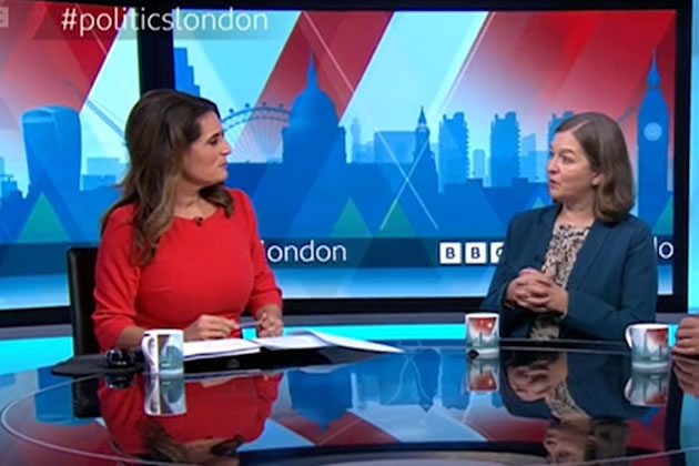 Fleur Anderson talks about the issue on the BBC’s Politics London show