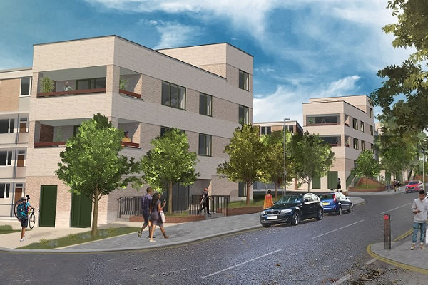 CGI of the planned units on the Kerslake Estate 