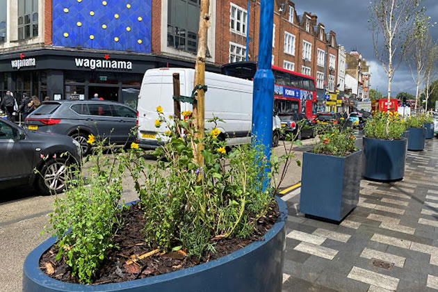 The hope is that the planters will make the town centre a more pleasant place to shop