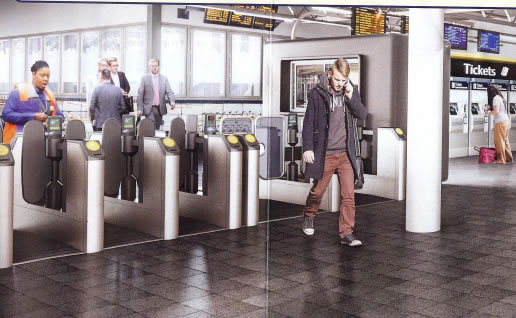 Artist's Impressions of New Station Booking Hall 