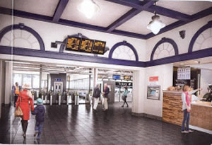 Artist's Impressions of New Station Booking Hall 