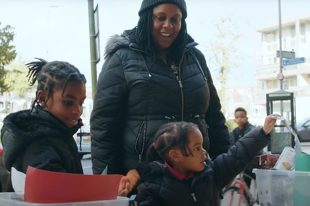 Local families join in with the challenge