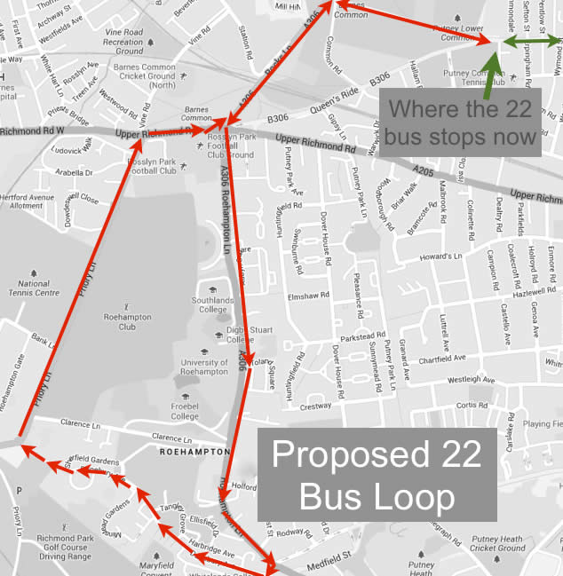 proposed 22 bus loop