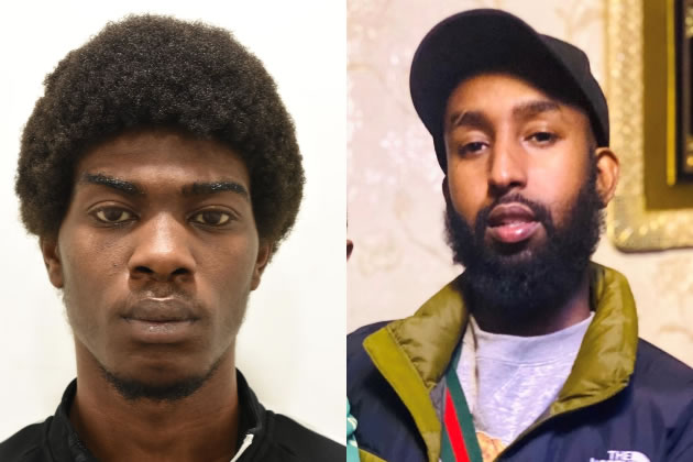 Elijah Roye (left) murdered Abdirizak Hassan (right) 