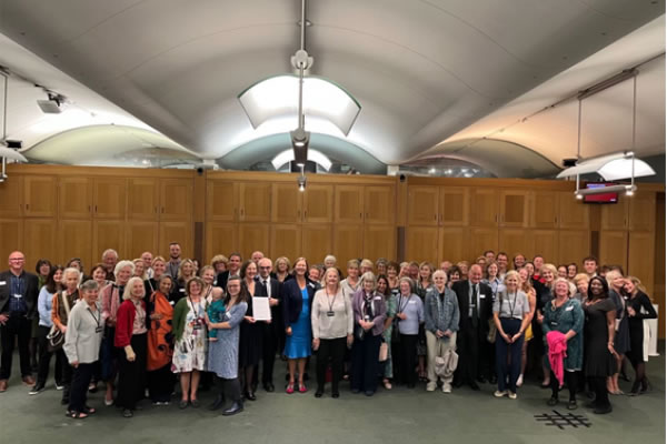The Scrubbery volunteers in Portcullis House