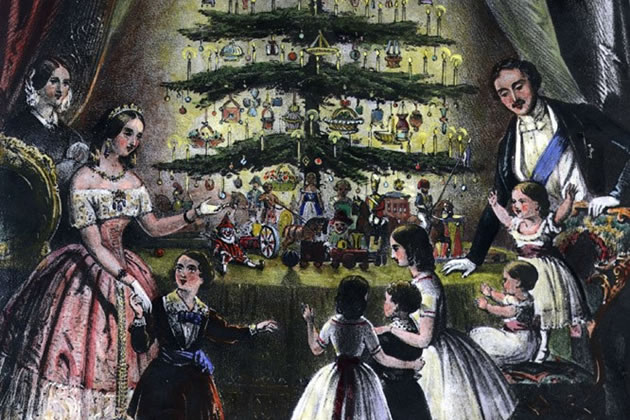 Picture: Queen Victoria and royal family with Christmas tree