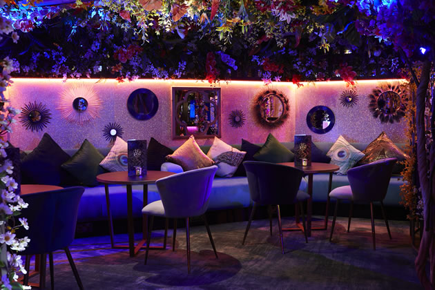 Garden theme to new lounge area at Le Fez 
