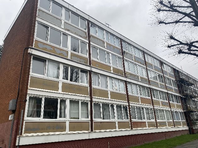 Block on the Alton Estate, Roehampton, in the former demolition zone