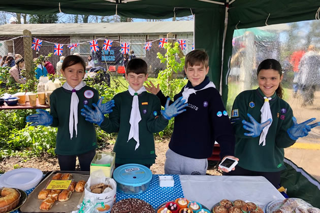 Putney Sea Scouts help out at an earlier fundraiser