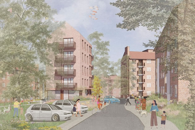CGI of the plans for Whitnell Way Estate, Putney. Picture: Pollard Thomas Edwards 