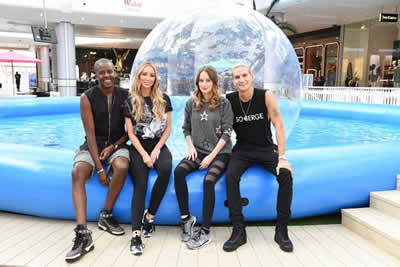 Made in Chelsea and The Only Way is Essex stars compete in Zorb-off at Westfield